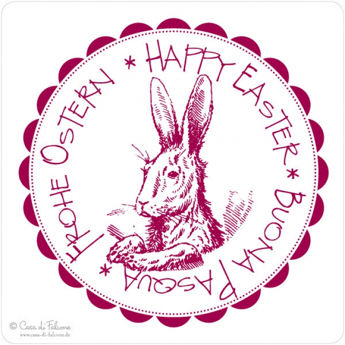 Stempel zur Ostern, Hase Osterwnsche