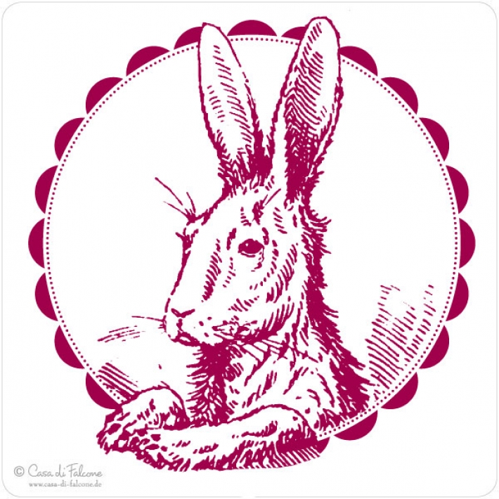 Stempel zur Ostern, Hase nostalgisch