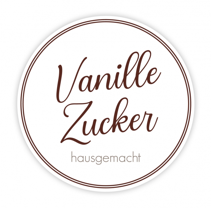Aufkleber Vanillezucker hausgemacht