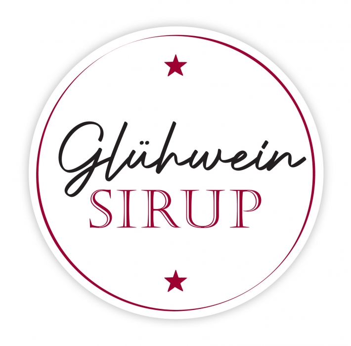 Aufkleber Glhweinsirup