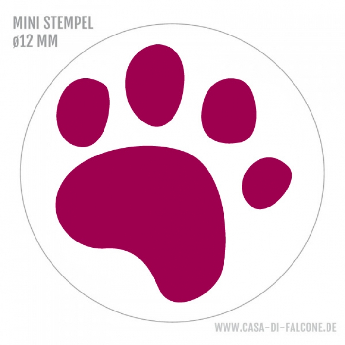 Mini Motivstempel Pfote