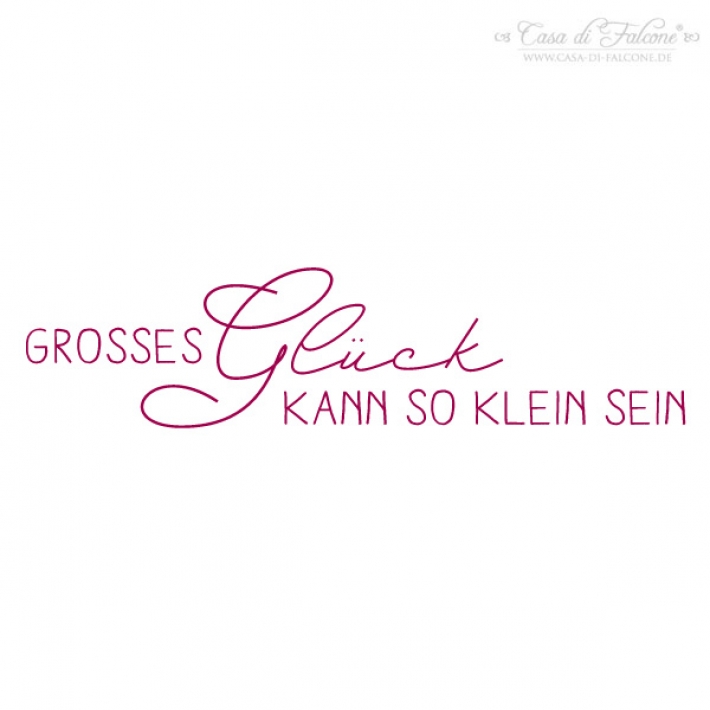 Motivstempel - grosses Glck kann so klein sein