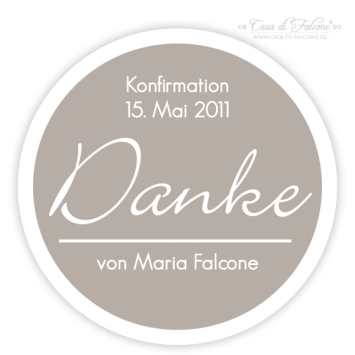 Simple II - Aufkleber fr Kommunion/Konfirmation