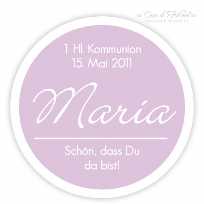 Simple II - Aufkleber fr Kommunion/Konfirmation