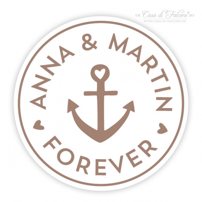 Personalisierter Keks Stempel Anker