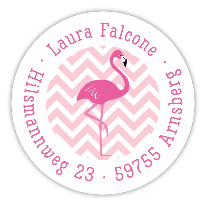 Schulaufkleber I Namensaufkleber fr die Schule Flamingo