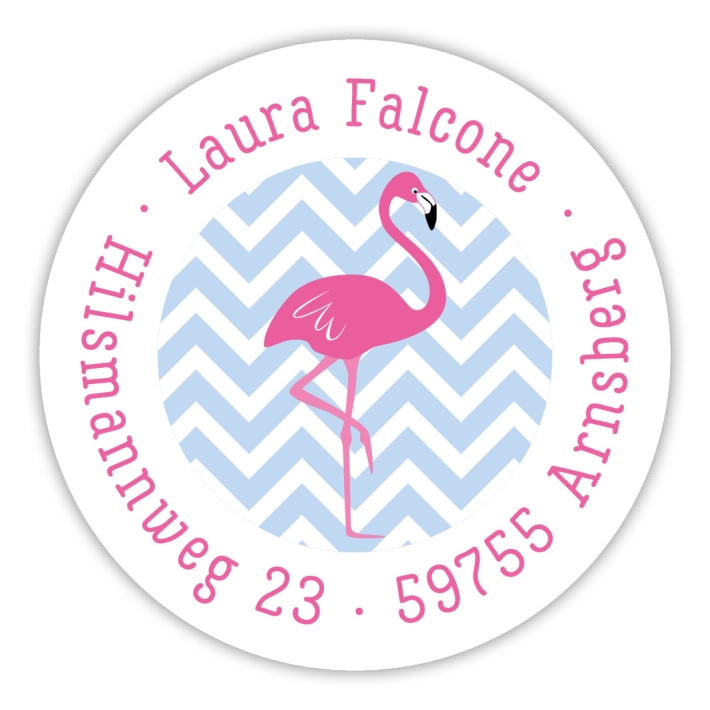Schulaufkleber I Namensaufkleber fr die Schule Flamingo