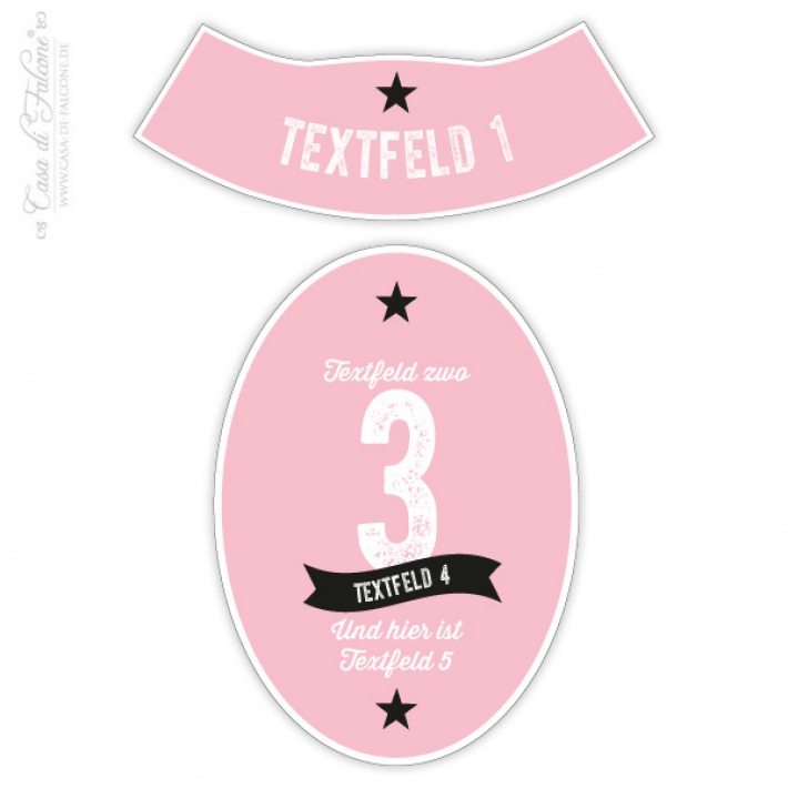 Bieretiketten Set - Star 6er Set