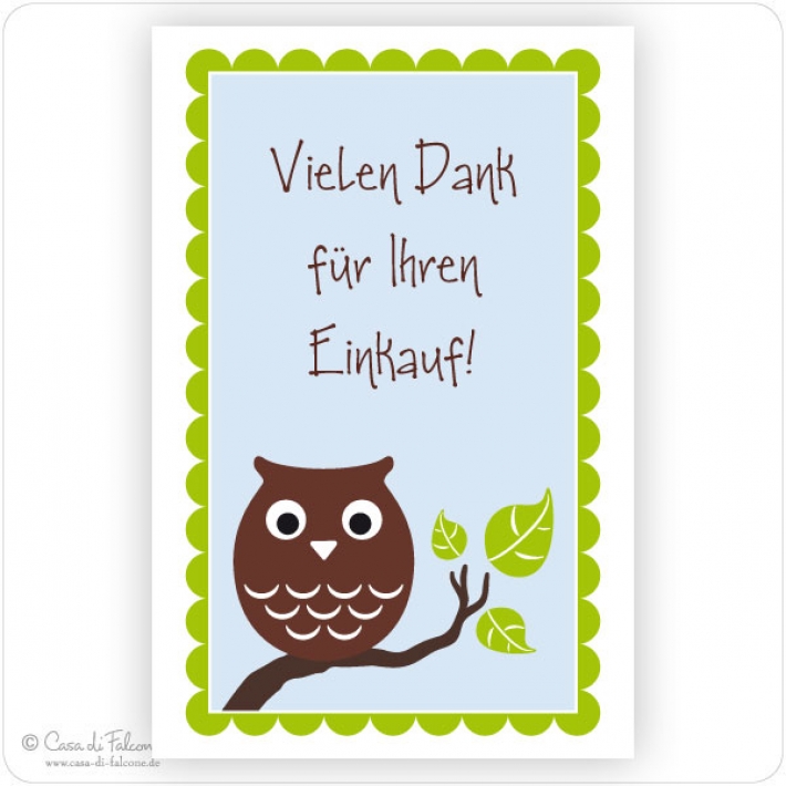 Visitenkarten Eule