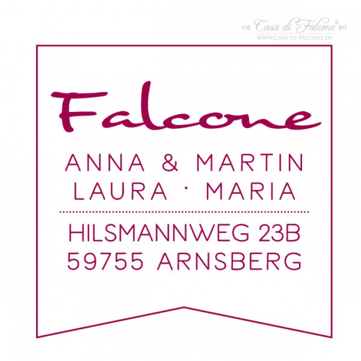 Familienstempel Fhnchen 2