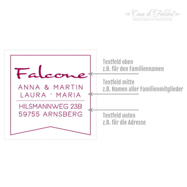 Familienstempel Fhnchen 2