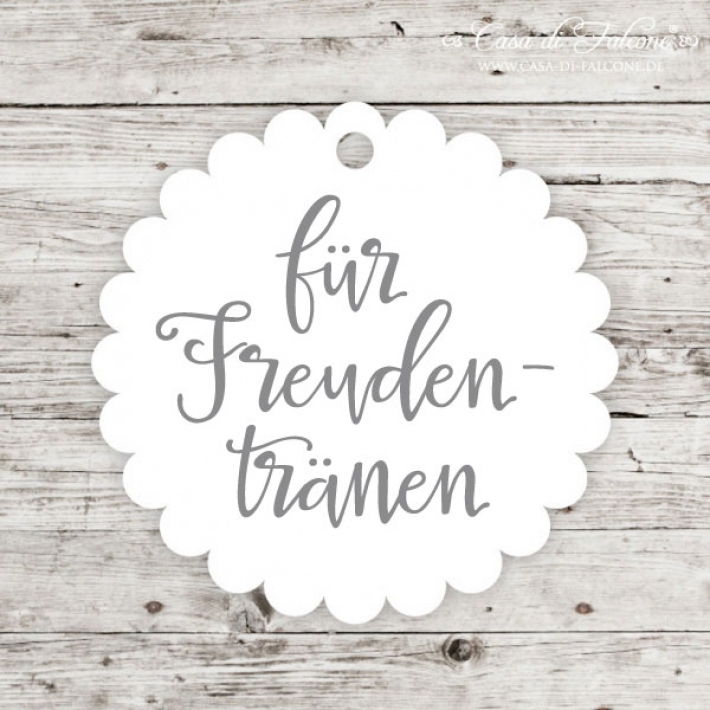 Geschenkanhnger Kalligrafie - fr Freudentrnen