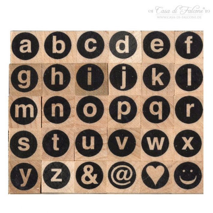 Mini Stempelsatz Alphabet