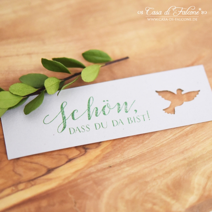 Stempel Schn, dass Du da bist! Kalligrafie