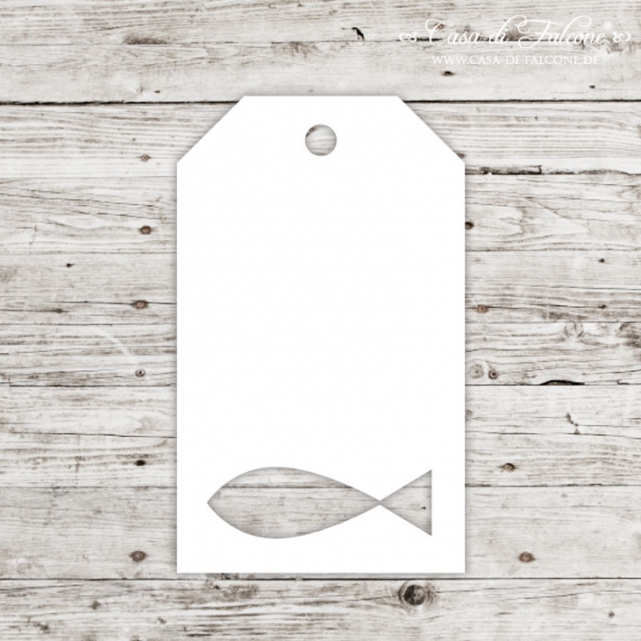 Papieranhnger Hangtag - Fisch