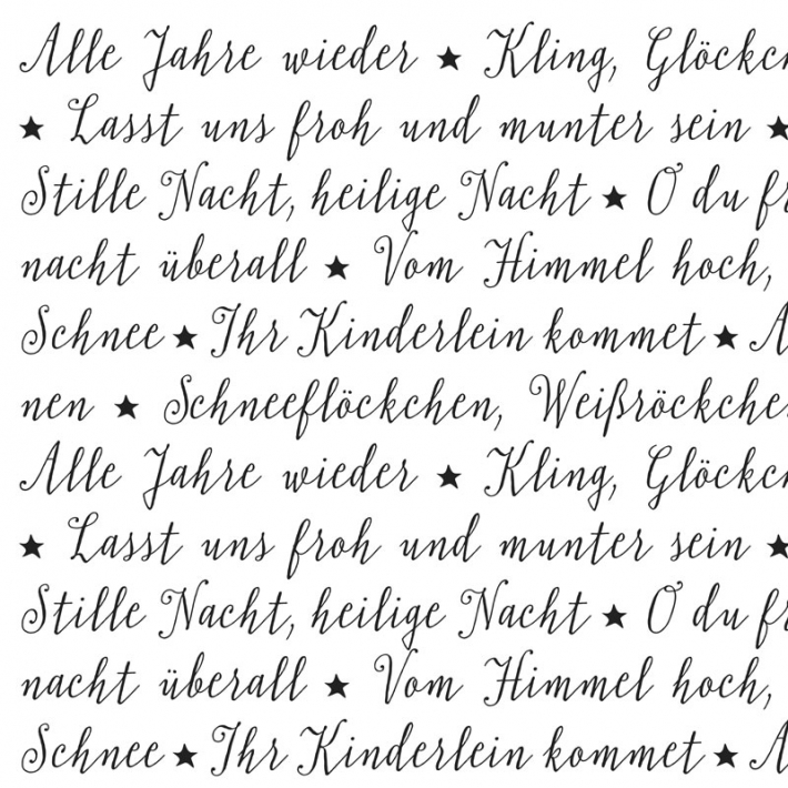 Geschenkpapier Weihnachtslieder