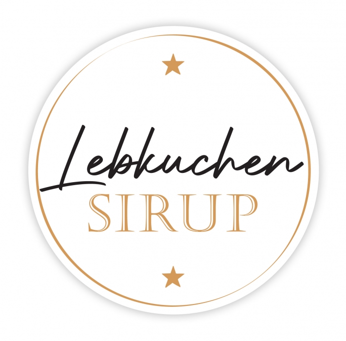 Aufkleber Lebkuchensirup