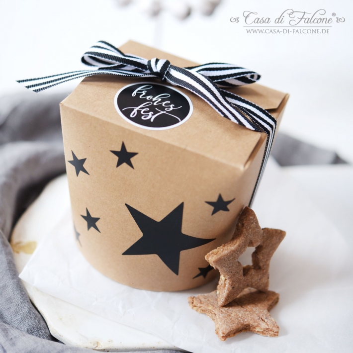 Weihnachtsaufkleber frohes fest-Kalligrafie schwarz, grau, taupe