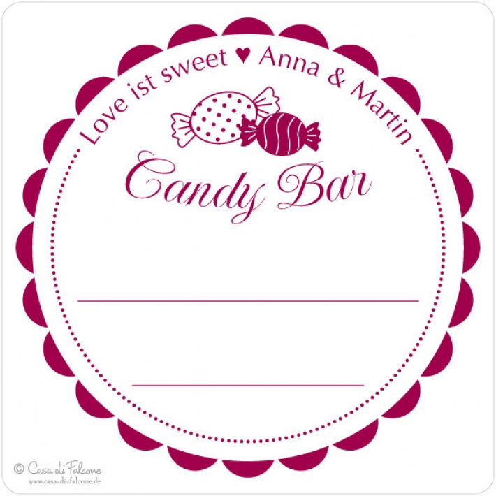 Hochzeitsstempel Candy Bar