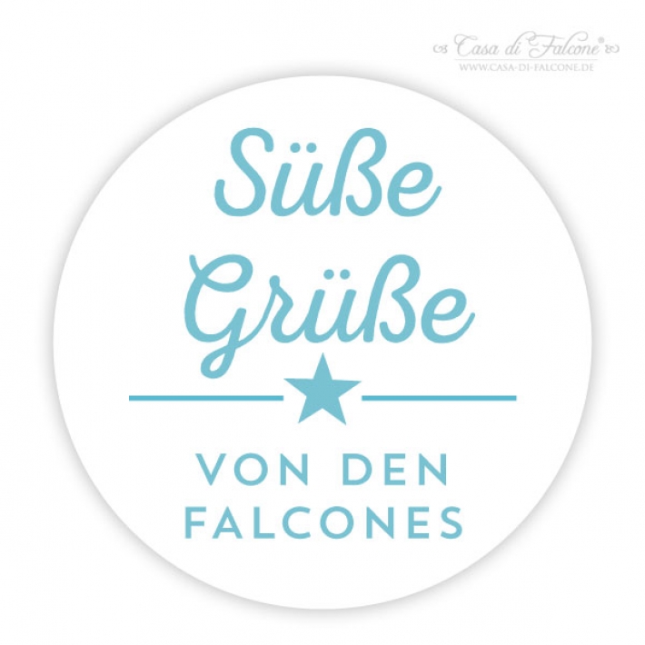 Personalisierte  Weihnachtsaufkleber Stern, modern