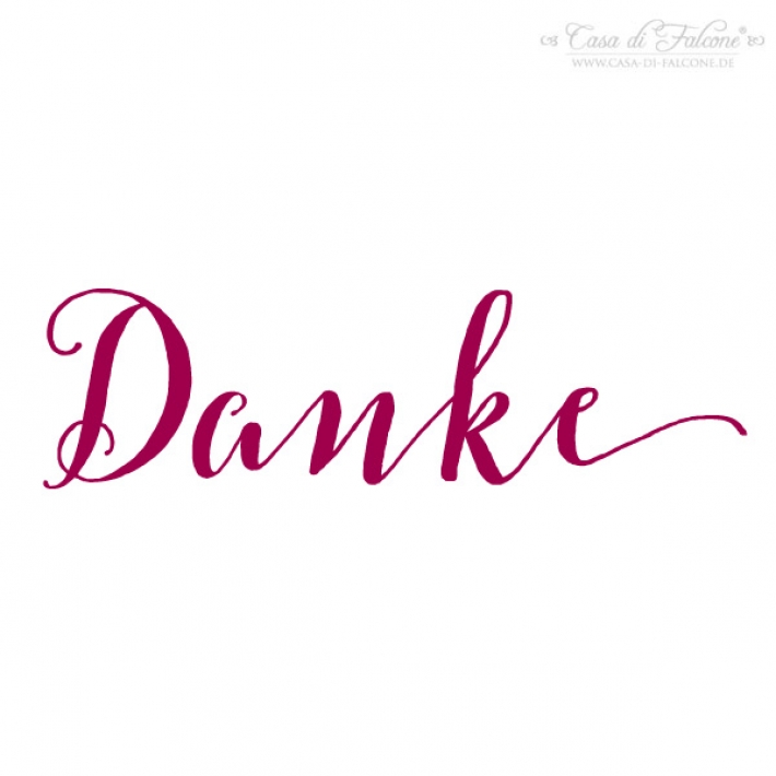 Hochzeit Stempel Danke fr Gastgeschenke, Kalligrafie