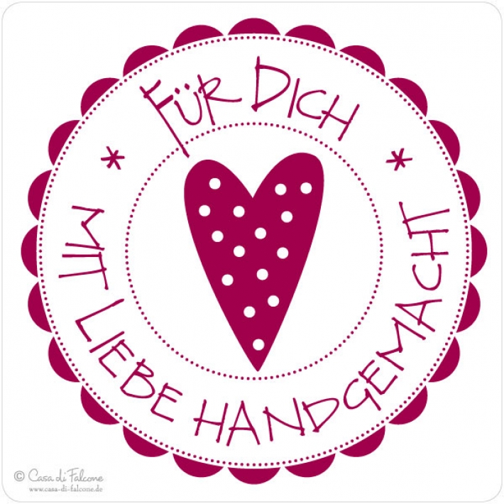 Motivstempel Mit Liebe handgemacht