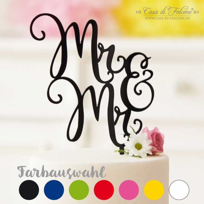 Cake topper Hochzeit Mr & Mr (Mann & Mann)