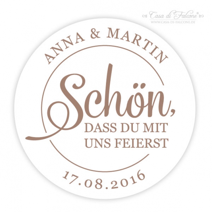 Keksstempel Hochzeit Schn, dass Du mit uns feierst