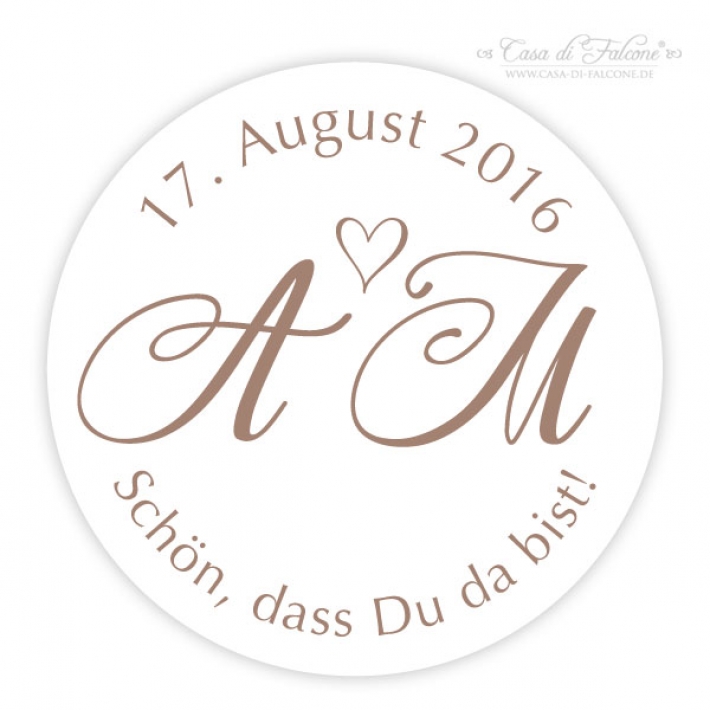Keksstempel Hochzeit mit Namen und Datum