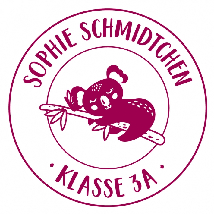 Personalisierter Adressstempel fr Kinder, Koalabr