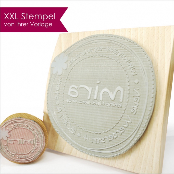 Stempel XXL 100 mm - von Ihrer Datei
