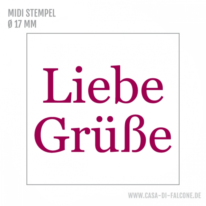 MIDI Textstempel Liebe Grsse