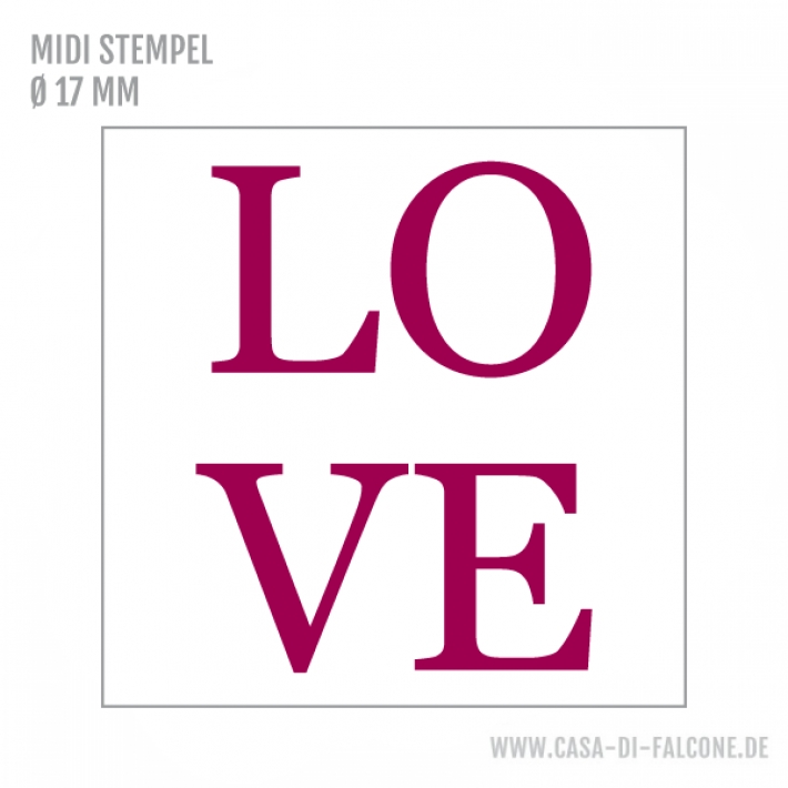 MIDI Textstempel LOVE