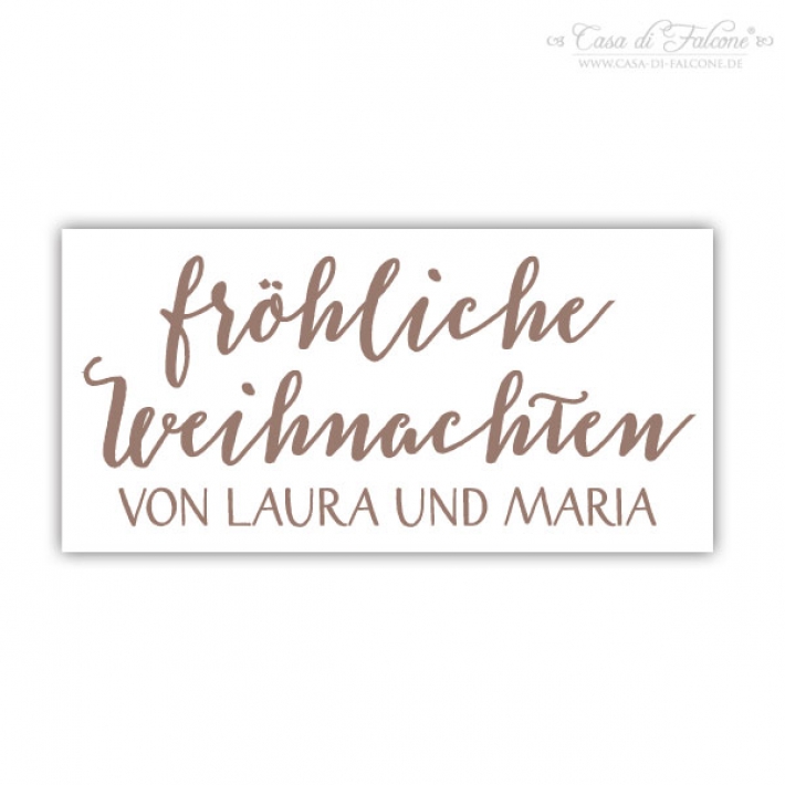 Personalisierter Fondantstempel Kaligrafie Weihnachten