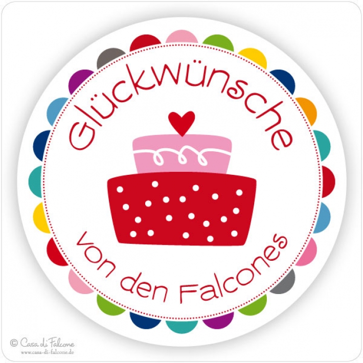 Aufkleber Glckwnsche