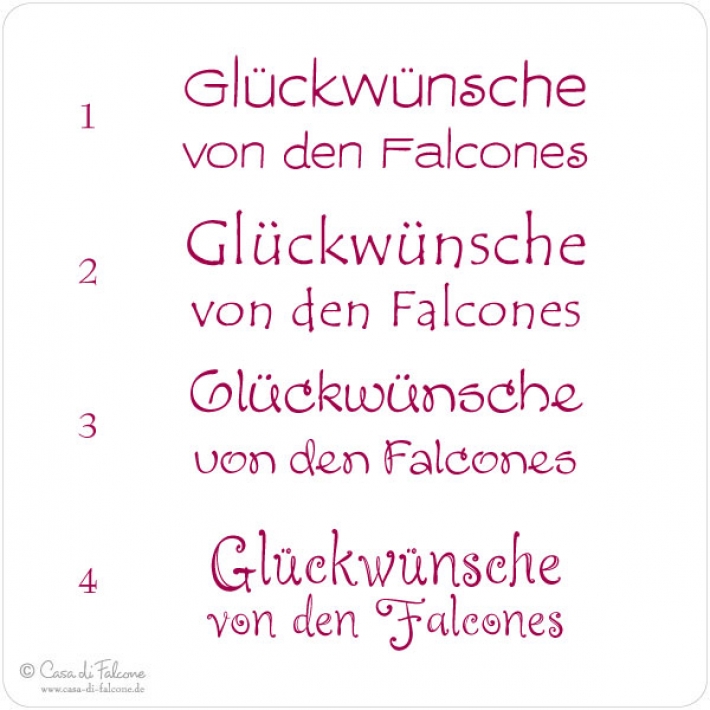 Aufkleber Glckwnsche