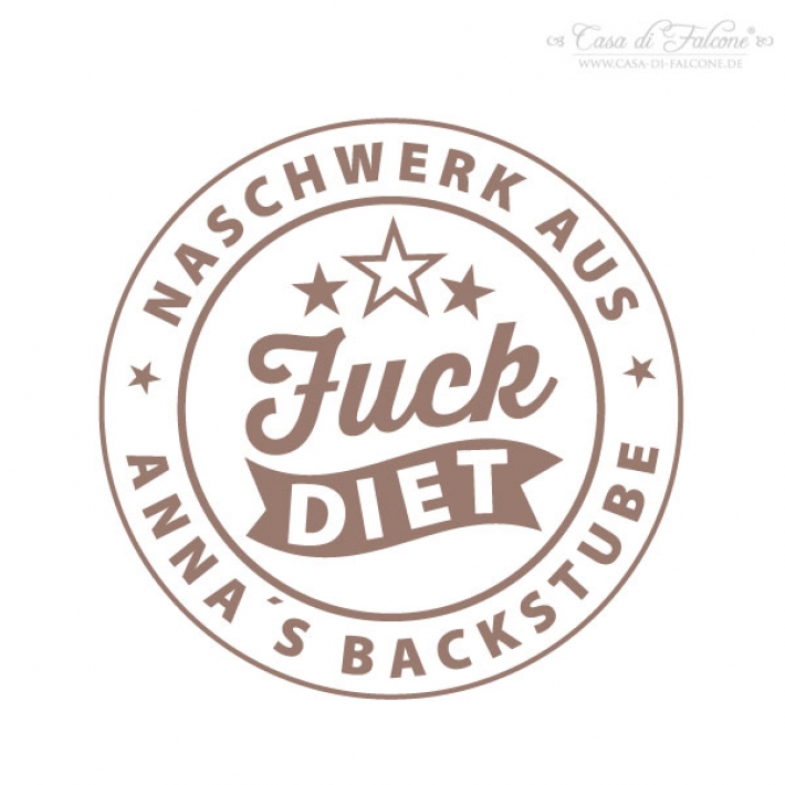 Personalisierter Keksstempel Fuck Diet