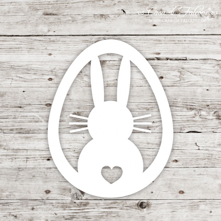Papieranhnger Hangtag - Hase im Osterei