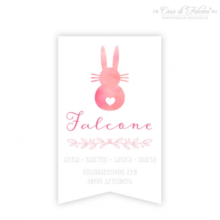 Familienaufkleber Osterhase II