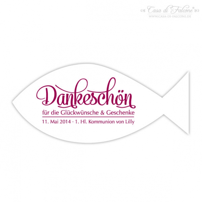 Papieranhnger Fisch