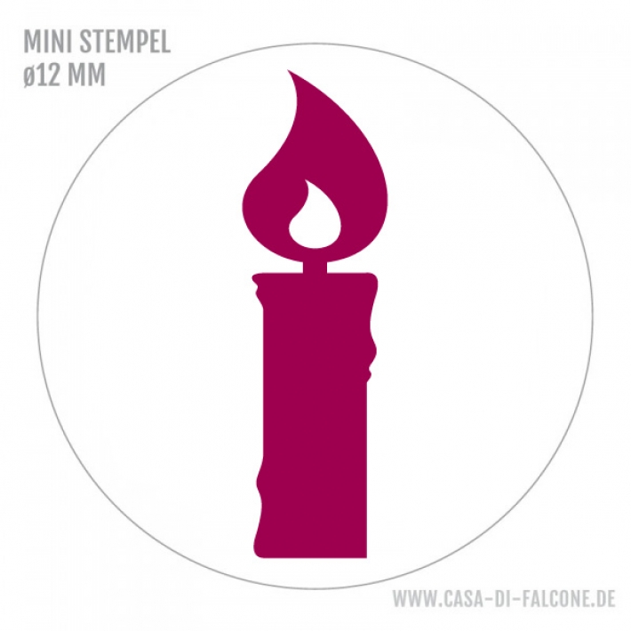 Mini Motivstempel Kerze