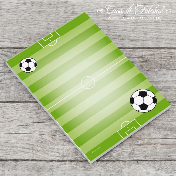 Notizblock Fussball