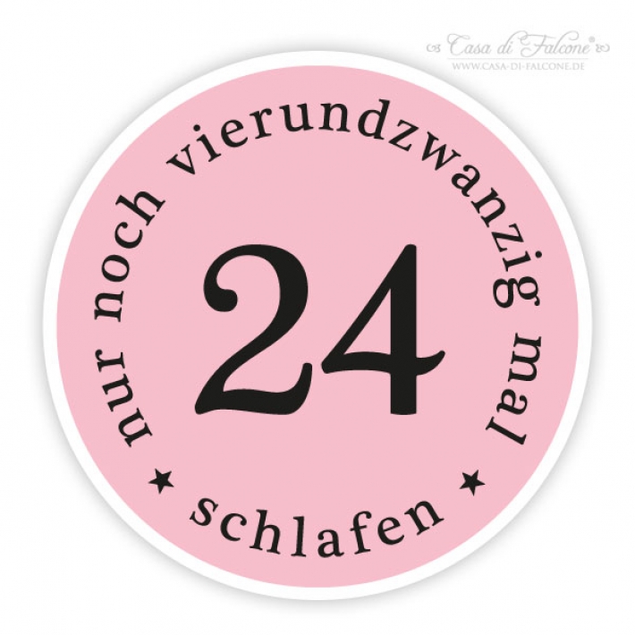 Adventskalenderzahlen Rckwrts Farbwahl