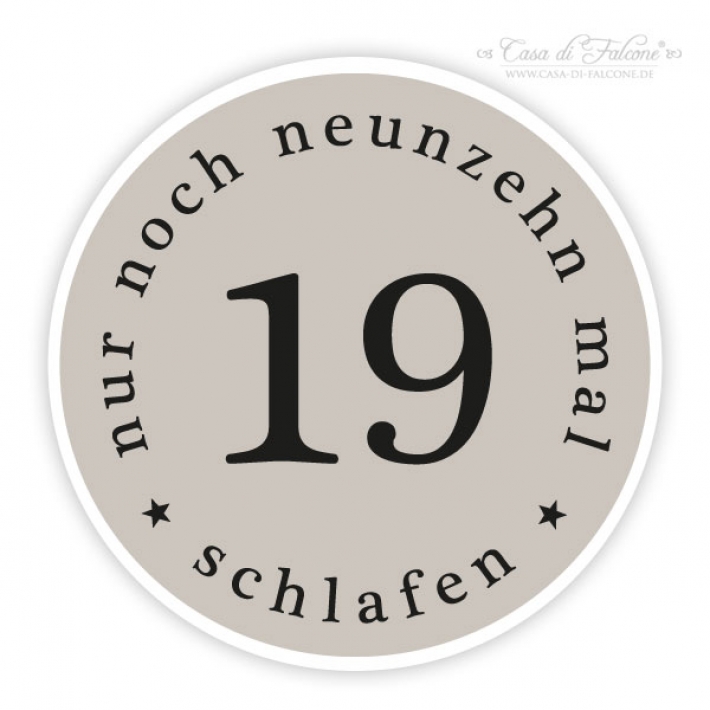 Adventskalenderzahlen Rckwrts Farbwahl
