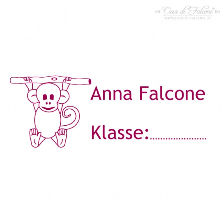 Schulstempel Affe