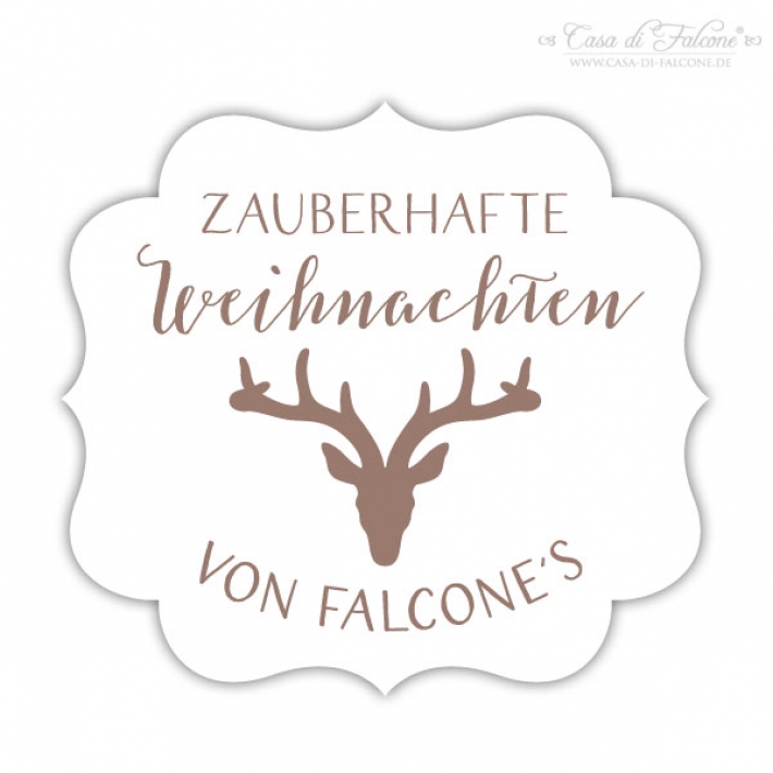 Personalisierter Fondantstempel Hirsch II