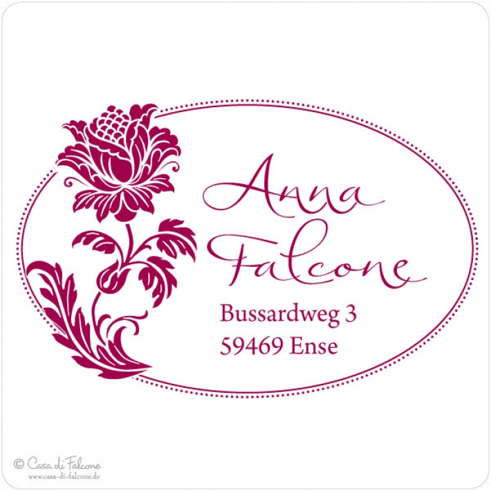 Adressstempel Flora III