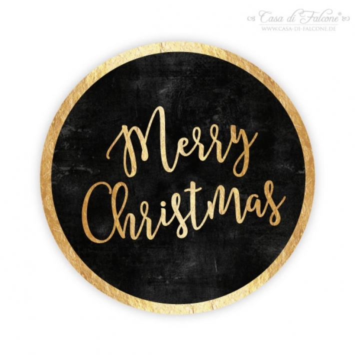 Aufkleber Weihnachten "Merry Christmas"