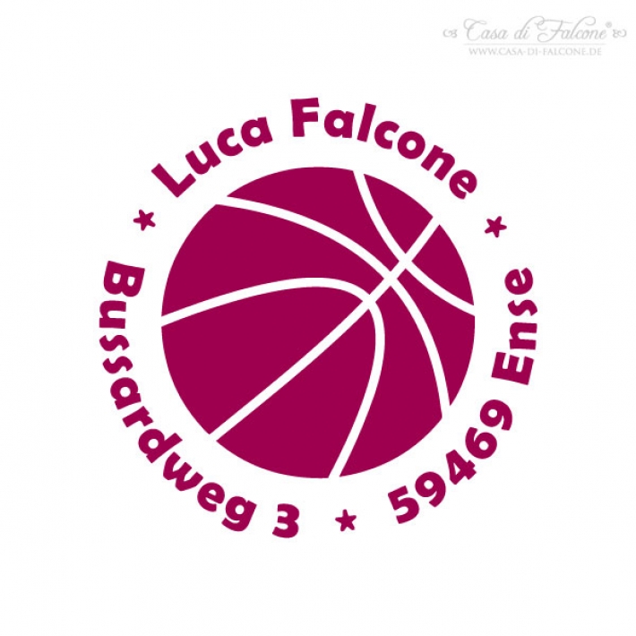 Teenager Adressstempel Basketball