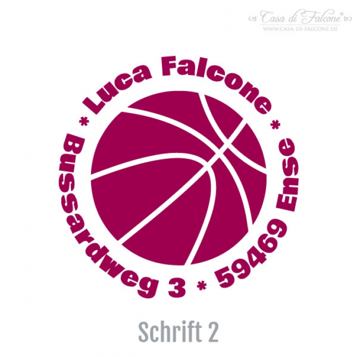 Teenager Adressstempel Basketball